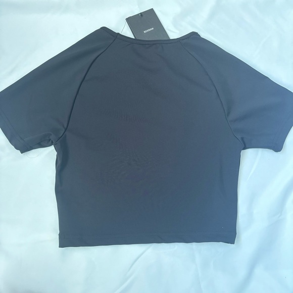 BOXRAW Women’s training Black Crop Top - Picture 4 of 4